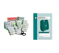 Safety First Aid Group Workplace First Aid Kit Refill BS 8599 Compliant, Small with Accident Book A4