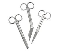 Safety First Aid Pack of 3 Assorted Nursing/Lister Scissors
