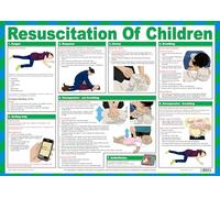Safety First Aid Resuscitation of Children Poster, A2