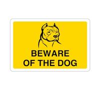 Safety First Display LTD Beware of the dog sign - High tack self-adhesive sticker (150mm x 100mm) Viewing Distance within 3m.