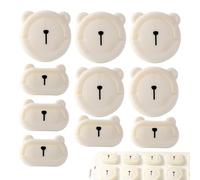 Safety First Socket Covers, Safety Plug Covers, Pack of 10 Child Safety Plug Caps, Heat Resistant Electric Shock Protection, Childproof Socket Protection, Childproof Plug