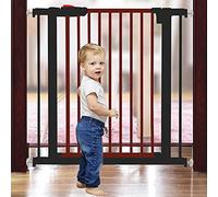 Safety Gate Auto Close Swing Shut Stair Fence Without Drilling Safety Gates Stairs Pressure Fit Pet Fence for Baby, Children, Toddlers, Pets/123-132Cm
