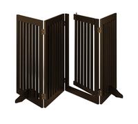 Safety gate Compact MDF Material Retractable Safety Barrier 14.3 kg Brown