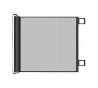 Safety Gate Doors for Children - Automatic Retractable Safety Gates Without Drilling | Double Locking Netting for Dogs and Cats | Flexible Barrier Solution for Stairs, Passes