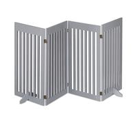 Safety gate Freestanding Barrier Indoor Pet Fence Easy Storage Grey Grey Colour