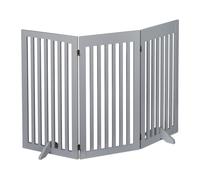 Safety gate Freestanding Barrier Indoor Pet Fence Easy Storage Grey Grey Colour
