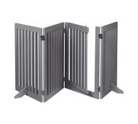 Safety gate Freestanding Child Barrier Adjustable Pet Divider Compact Grey