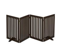 Safety gate Freestanding Pet Barrier Adjustable Stair Guard 70 cm MDF Compact