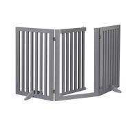 Safety gate Indoor Pet Fence Adjustable Stair Guard Grey Freestanding Child Gate