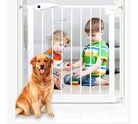 Safety Gate Pet Safety Gate Auto Close Swing Shut Stair Fence Pressure Installation Metal Gate for Children Toddlers Kids s/103-110Cm