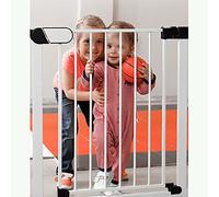 Safety Gate Pressure Mounted Security Gates Stairway Protective Fence Pet Dog Fence Rail Isolation Door with Smart Stay Open Feature)/B (75-82Cm)