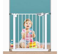 Safety Gates Pressure Mount Stair Way Fence Pet Isolation Door Self Closing Expandable Fence for Children and Pet Safety Protection/123-126Cm