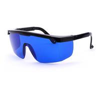 Safety Glasses for Lasers, 190nm - 540nm OD 5+ Laser Engraver UV Protective Goggles Eye Protection Eyewear for Work, Hair Removal Treatment [Blue]