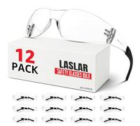 Safety Glasses for Work - Clear Lenses 12 Pack, Safety Googles for Men Women, Impact Scratch-Resistant Lens Eye Protection for Lab,Construction,Shooting Range,Woodworking,Gifts for Valentine's Day Men