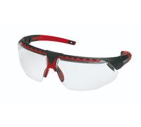 Honeywell Avatar Hydroshield Black/Red Frame Clear Lens Safety Spectacles