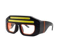 Safety Glasses Light - Motion Sensor Protective Goggles, Adjustable LED Working Visor, LED Glasses Rechargeable He adlight with Motion Sensor | Lighted Googles for Industrial Woodworking Construction