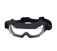 Safety Goggles Anti Fog Comfortable Breathable Eye Protection for Work Outdoor Activities - Clear PC Rubber - 1 Pair (Black)