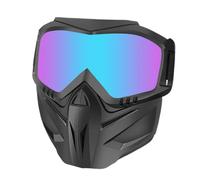 Safety Goggles Face Cover - PC Safety Face Protection | Tactical Helmet with Windproof Goggles | Motorcycle Grinding Face Protection | Anti-UV Adjustable Face Protection for Motorcycle Riding