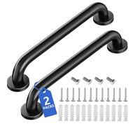 Safety Grab Bars for Bathroom, 16 Inch 304 Stainless Steel Handrail, Non-Slip Shower Grab Bar for Toilet, Tub & Stairs, Indoor & Outdoor Wall Mount, Supports 500 lbs (2 Pack)
