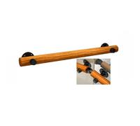 Safety Grab Bars for Stairs Wooden Stair Handrail Indoor Stair Railing 1-23FT Length, Customizable Size Indoor Wall Handrail, Natural Wood, Easy to Install,Marrom 50cm