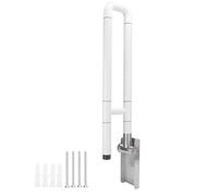 Safety HANDRAIL Folding Grab BAR Shower Toilet Bath TUB Handicap Elderly Bathroom SPA Accessory Support Suitable Pregnant Women Elderly Disabled Stainless Steel Plastic White