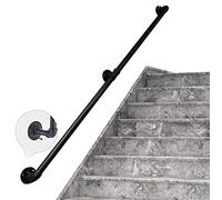 Safety Handrails for Stairs, Contemporary Handrail Kit Banister, Wrought Iron Pipe Stair Heavy Duty Hallways, Ramps, or Stairs Bathroom