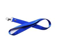 Safety Hanging Neck Strap Lanyard for Card Case ID Name Badge Holder Man Woman Anti-Lost Clasp Rope Keychain Landyard Metal Ring(Dark Blue)