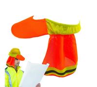 Safety Hard Hat Sun Shade | Hard Hat Sun Visor,Neck Sun Shield, Breathable & Reflective Sun Protection For Hard- Hat, Work, Outdoor, Night -Construction