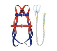 Safety Harness - 5 Point Harness, 5 Point Roofing Harnes Full Body, Adjustable Shoulder Straps Flexible Equipment Lanyard Rope Gear For Roof Arborist Climbing Hunting Seguridad Hunting Seguridad