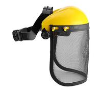 Safety Helmet Hat with Full Face Mesh Visor Face Shield Mesh Visor for Forestry Face Shield with Adjustable Mesh Visor Lightweight, Universal