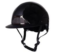 Safety Helmet QHP Miami Polo Visor Black - Riding Caps - Size: 57-59