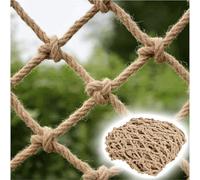 Safety Hemp Rope Net 2.13 x 10m - Climbing Net for Tree Houses Stairs Gardens & Playgrounds - 1cm Rope Thickness 12cm Mesh Size Easy Indoor/Outdoor Installation