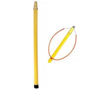 Safety Hook Pool Pole Yellow Safety Pool Hook with Telescoping Pole, Adjustable Pool Tool Hanger for Swimming Pool/Fairways/Beaches/Yachts, Life Hook with 3 4 5 6m Rescue Pole(6m (236in/19.7ft))