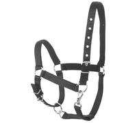 Safety Horse Halter Nylon Black Portable Riding Equipment | Adjustable Headstall, Outdoor Equestrian Show Use, Comfortable Wear, Extra Durability for Horse and Other Pets