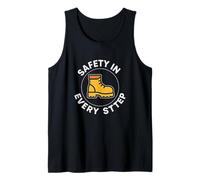 Safety in Every Step | Workplace & Home Safety Awareness Tank Top