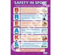 Safety in Sport | PE Posters | Gloss Paper measuring 850mm x 594mm (A1) | Physical Education Charts for the Classroom | Education Charts by Daydream Education