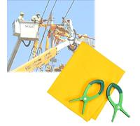 Safety Insulated Blanket with Clips, Portable Electric Shock Blanket for Around Substations, 0.4kV 10kV Distribution Room Safety Kit(10kV,39.4x47.2in/100X120cm)