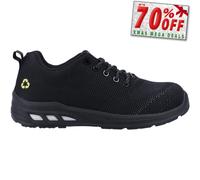 Safety Jogger Ecofitz S1P Safety Shoe Black UK3 Colour: Black, Shoe Si UK3 - EU35 - US3