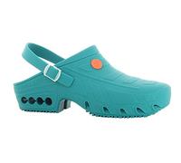 Safety Jogger Hospital Clog Women - Lightweight Autoclavable Work Shoe for Men, Ideal for Healthcare, Anti-Slip, Anti-Static and Shock Absorbing, 4/5 UK 37/38 EU, Oxypas Oxyclog Electric Green