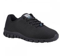 SAFETY JOGGER Work Sneaker Men and Women 10 UK - Extremely Lightweight Anti Slip Trainer, Ideal for Hospital, Healthcare, Kitchen, Food Processing and Cleaning Staff, Black