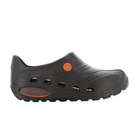 Safety Jogger Lightweight Clog Women - Slip On Clog for Men, Anti-Slip, Anti-Bacterial, Anti-Static and Anti-Fungal, Ideal for Hospital and Kitchen, Black UK 7.5/8