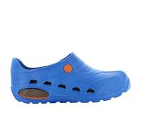 Safety Jogger Lightweight Clog Women - Slip On Clog for Men, Anti-Slip, Anti-Bacterial, Anti-Static and Anti-Fungal, Electric Blue, UK 10,5/11 EU 45/46