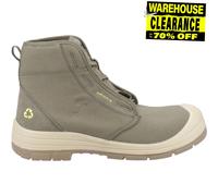 Safety Jogger Mens ECODESERT Mid Boots Safety Footwear Khaki Green