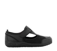 SAFETY JOGGER Safety Shoes for Women 4 UK - Camille - Lightweight Comfortable Velcro Work Shoe, Ideal for Nurses, Kitchen or Indoor, Non Slip and Shock Absorbing, Oxypas Black