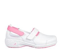 SAFETY JOGGER Safety Shoes for Women 5 UK - Samantha - Lightweight Comfortable Leather Work Shoe, Ideal for Nurses, Kitchen or Indoor, Non Slip and Shock Absorbing, Oxypas Pink