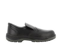 SAFETY JOGGER Slip-On Leather Clog - X0600 - Steel Toecap S3 Safety Shoe for Men or Women, Puncture Resistant, Anti-Slip Work Shoe, Ideal for Kitchen, Manufacturing and Food Industry, 7 UK, Black
