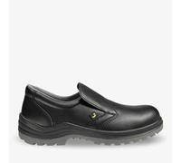 SAFETY JOGGER Slip-On Leather Clog - X0600 - Steel Toecap S3 Safety Shoe for Men or Women, Puncture Resistant, Anti-Slip Work Shoe, Ideal for Kitchen, Manufacturing and Food Industry, 7.5 UK, Black