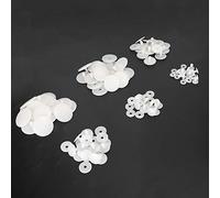 Safety Joints for Teddy Bears Doll, White Plastic Doll Joints Animal Joints for Arms and Legs, Soft Toy Making Limbs and Head Joints 15mm 20mm 25mm 30mm 38mm 43mm