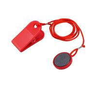 Safety Key Treadmill,Treadmill Emergency Stop Universal Magnet Safety Key Magnet Security Lock Running Machine Emergency Stop for Most Treadmills Red 3.1cm