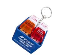 Safety Keychain | Cockpit-Style Buttons Pilot and Crew Alert Keychains | Wonderful Present Reusable Loud Alarm Key Chain Glowing Simulator with Flashlight for Travel Airplane Outdoor Adventures